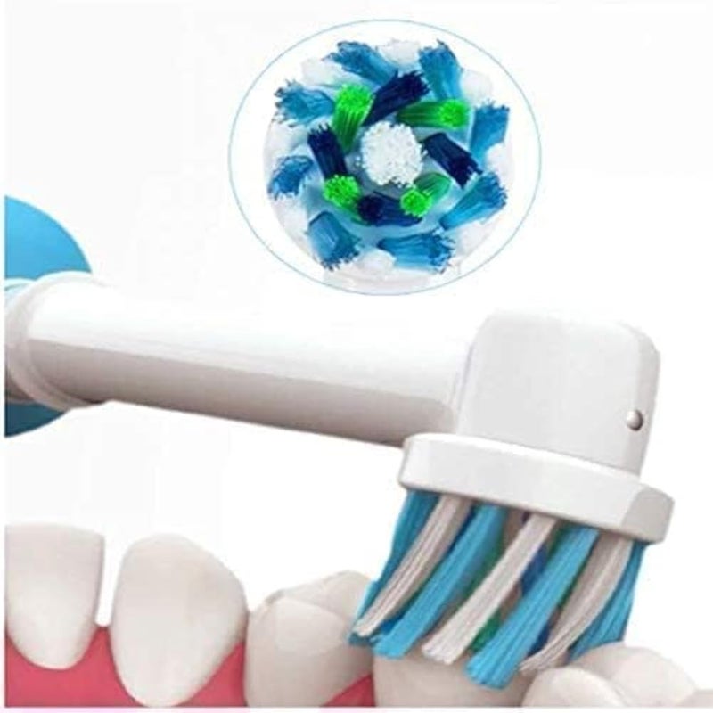 THE PACK 4pcs Electric Toothbrush Head Compatible with Oral B - - Electric Toothbrush Replacement Brush Sensitive Gum Care Brush Heads (SB-50A) - Image 2