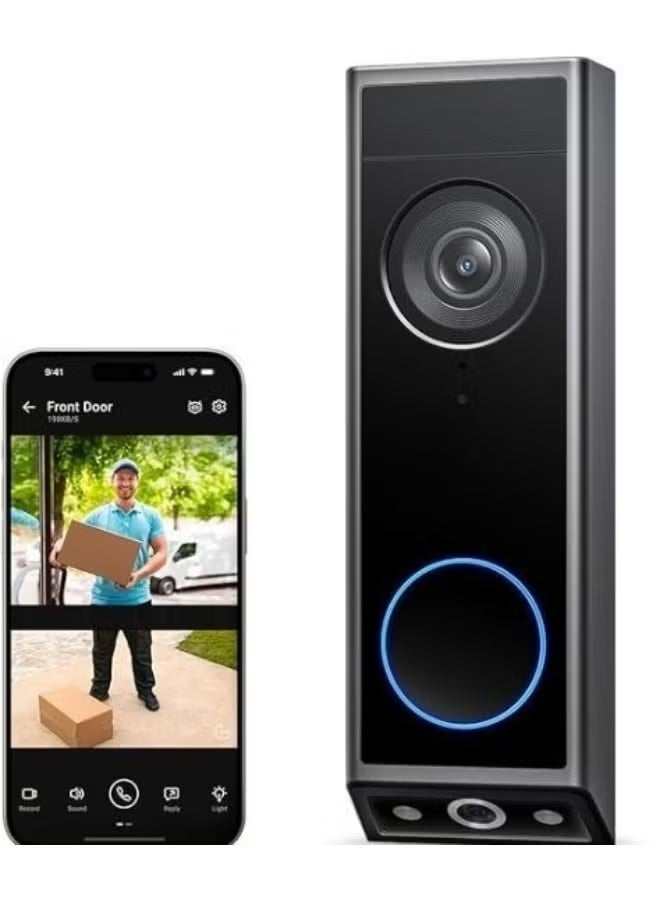 Video Doorbell E340 – Dual Doorbell with Camera, 2K Full HD, Cable or Battery Operated, Compatible with HomeBase S380 - Image 1