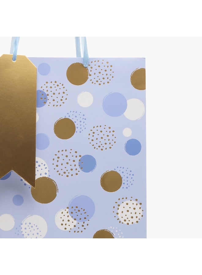 Findz Polka Dot Print Paper Gift Bag - Large - Image 3