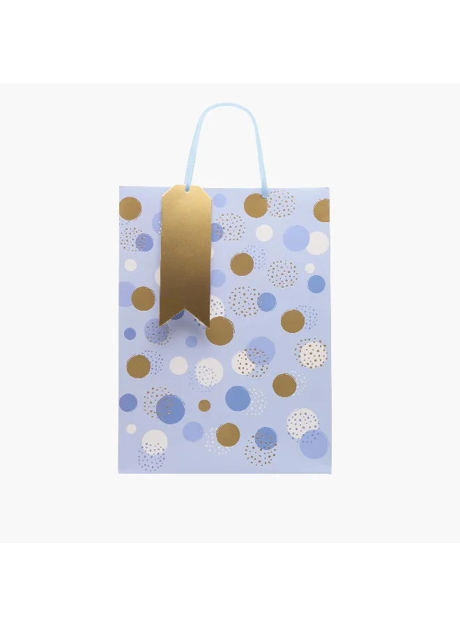 Findz Findz Polka Dot Print Paper Gift Bag - Large