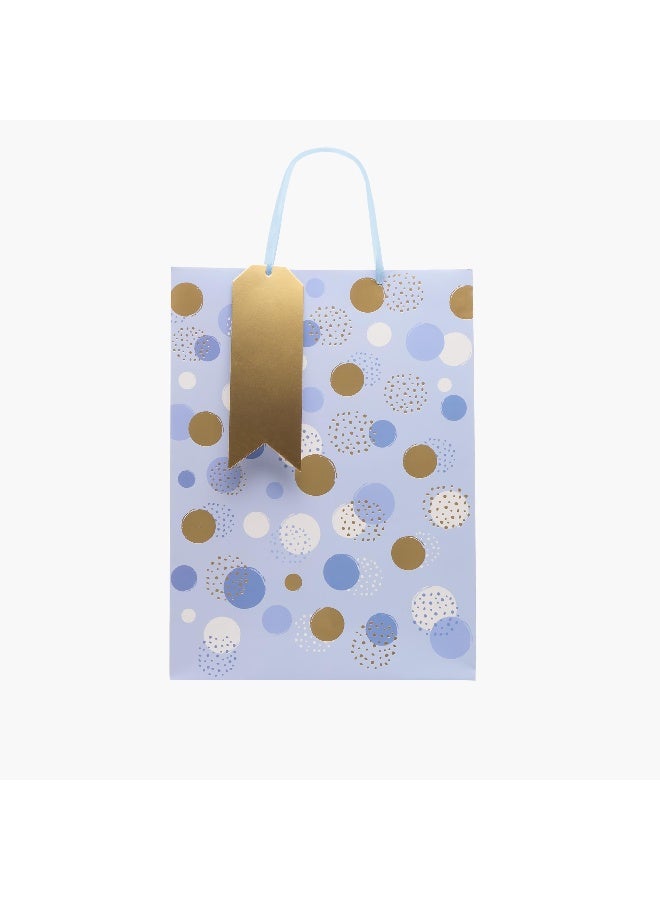 Findz Polka Dot Print Paper Gift Bag - Large - Image 1