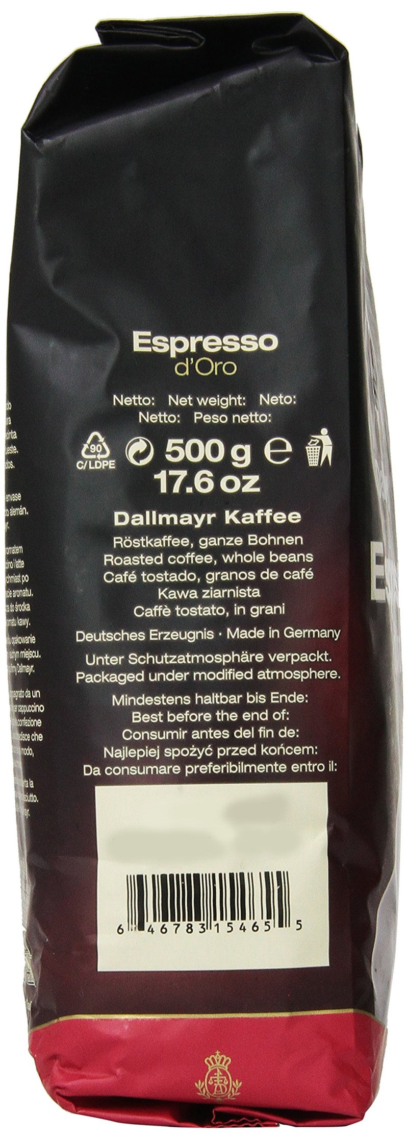 Dallmayr Espresso d'Oro Whole Bean Coffee, 17.6 Ounce - Image 4