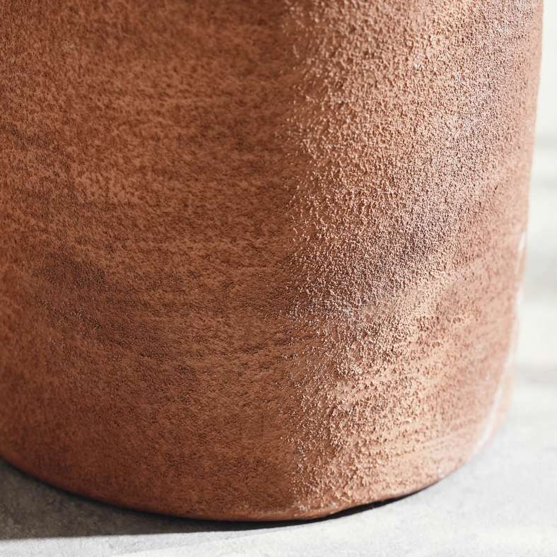 Pan Home Hiba Stoneware Vase With Two Handle 10x10x17cm - Terracotta - 112AIC9903775 - Image 3