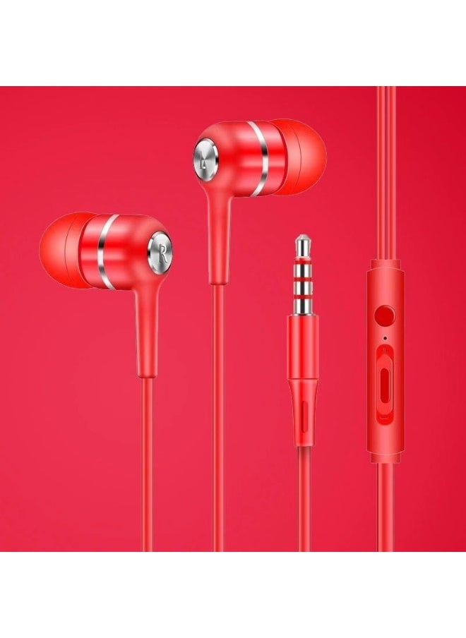 Generic - Universal In-Ear Headphones with Mic for Vivo, Huawei, Apple iPhone 6s, Xiaomi, Oppo - Bass-Enhanced Singing Earbuds - Image 1