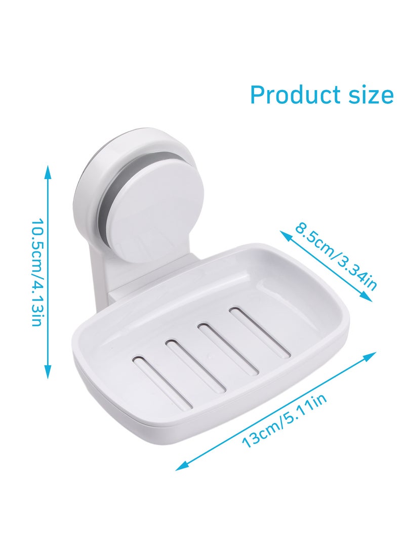 Plastic Soap Holder - No Drilling, Waterproof, High Load Capacity, Wall Mounted Soap Dish for Bathroom  - Image 2