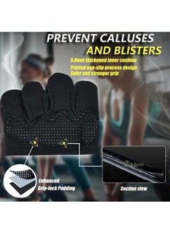 Garlo New Weight Lifting Gym Workout Gloves Men & Women, Partial Glove Just for The Calluses Spots, Great for Weightlifting, Exercise, Training, Fitness…  - Image 3