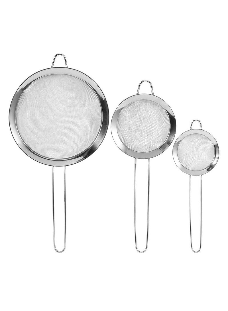 DubaiGallery Stainless Steel Mesh Wire Flour Colander Sieve Oil Strainer  - Image 1