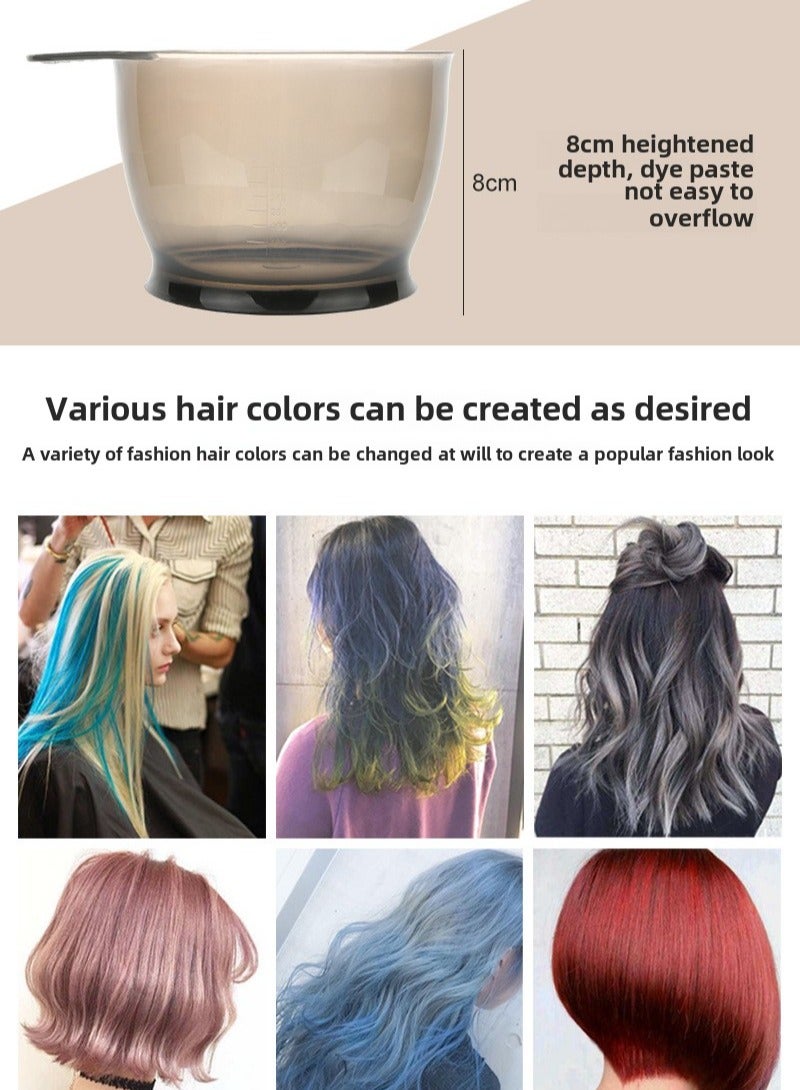 Goolsky مجموعة أدوات صبغ الشعر 5 قطع: مشط تمويج الشعر، وعاء خلط، أدوات صالون صبغ الشعر، مجموعة ألوان الشعر، مجموعة من خمس قطع، غطاء وعاء بلاستيكي لصبغ الشعر - Image 5