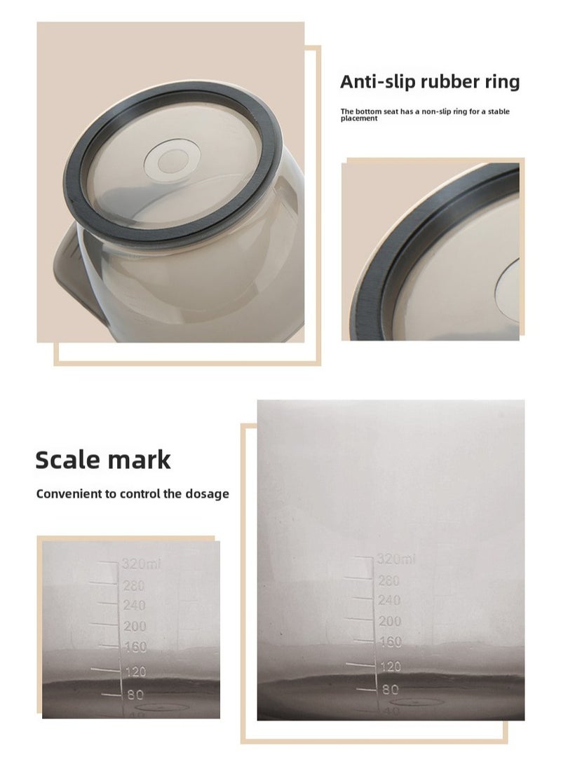 Goolsky مجموعة أدوات صبغ الشعر 5 قطع: مشط تمويج الشعر، وعاء خلط، أدوات صالون صبغ الشعر، مجموعة ألوان الشعر، مجموعة من خمس قطع، غطاء وعاء بلاستيكي لصبغ الشعر - Image 3