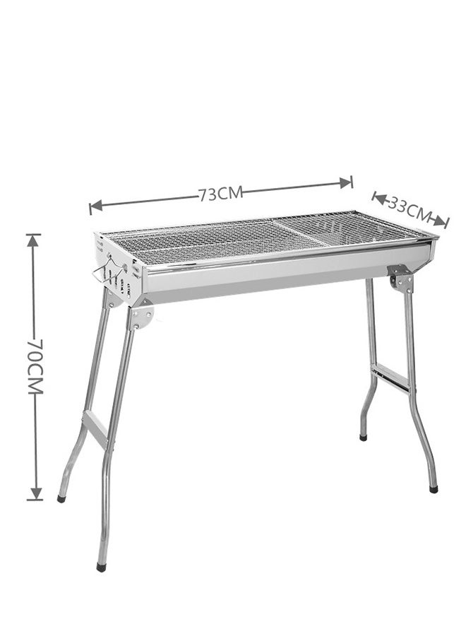 General - Large Stainless Steel Folding Outdoor BBQ Grill - Image 1