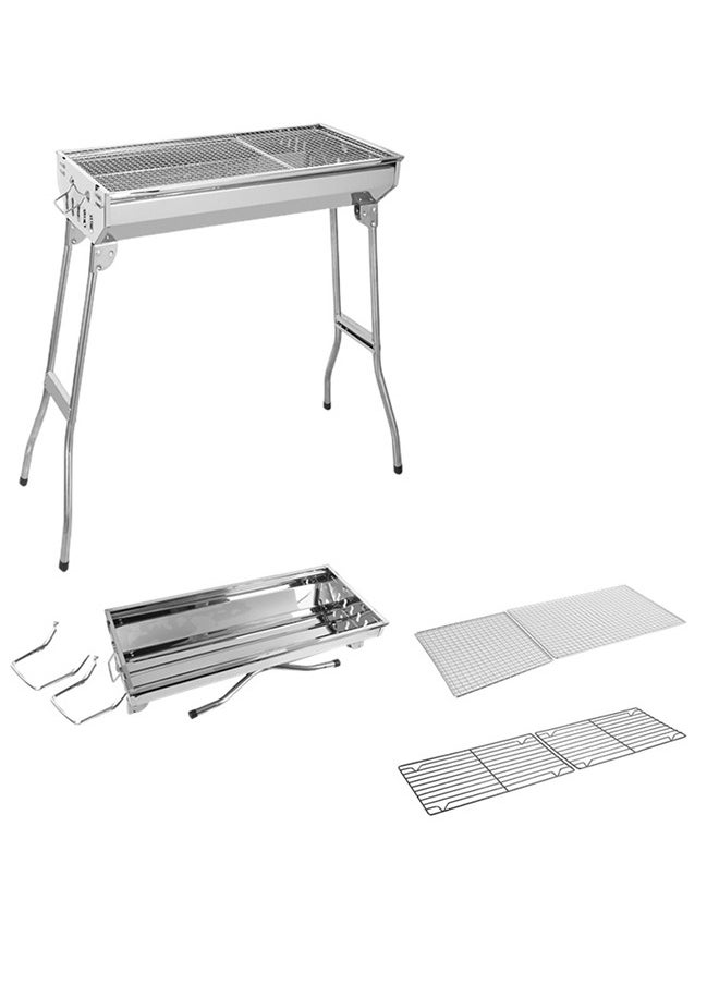 General - Large Stainless Steel Folding Outdoor BBQ Grill - Image 1