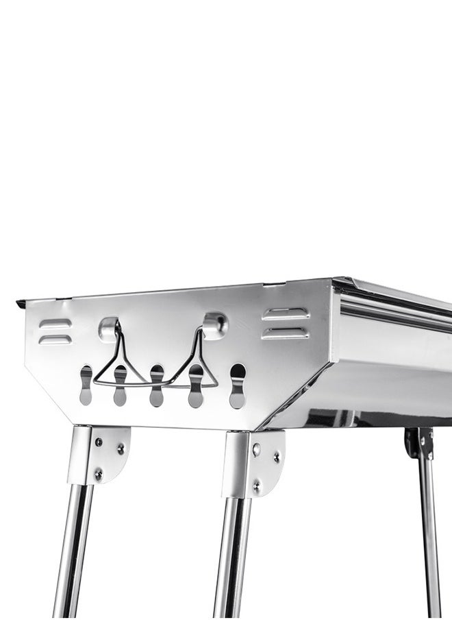 General - Large Stainless Steel Folding Outdoor BBQ Grill - Image 1
