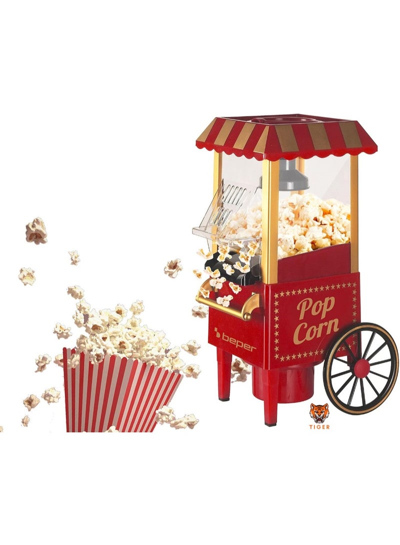 TIGER BT.651Y Popcorn Maker – Oil-Free, 1200W Hot Air Circulation, Grease-Free Popcorn in 3 Minutes - Image 1