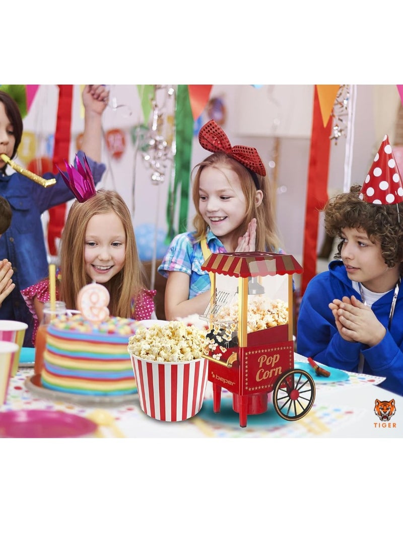 TIGER BT.651Y Popcorn Maker – Oil-Free, 1200W Hot Air Circulation, Grease-Free Popcorn in 3 Minutes - Image 4