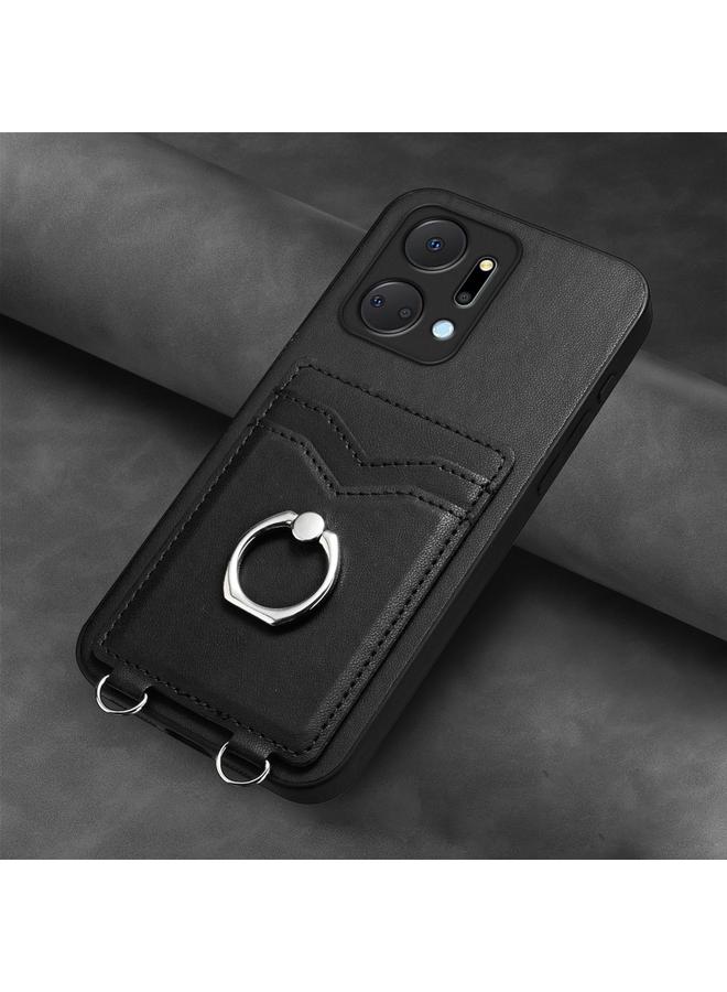 جرين تايجر جراب لهاتف Honor X7a / Play7T R20 مزود بحلقة وحامل للبطاقات - Image 2