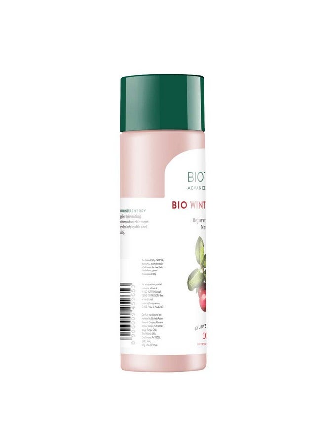 Biotique Biotique Winter Cherry Rejuvenating Body Lotion | Moisturizes and Hydrates the Skin | Prevents Ageing, Wrinkles and Dark Spots| 100% Botanical Extracts| Suitable for All Skin Types | 120ml  - Image 2