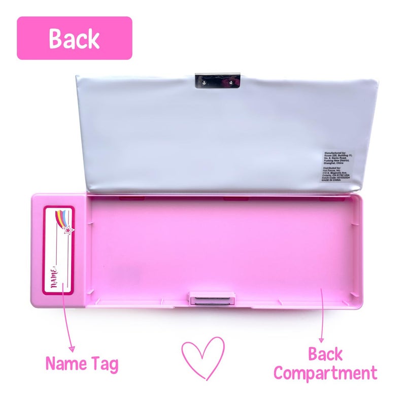 Hot Focus Unicorn Pencil Case â€“ Multifunction Mechanical Pencil Box for Girls, 2 Compartments w/Pop-Out Calculator & Sharpener, Stationery Set, Perfect Stationery Gift for Kids & Teens (Unicorn) - Image 5