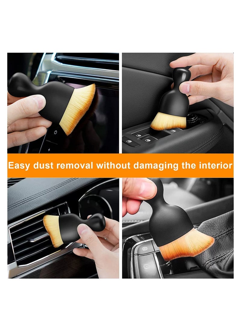 RATSAW Car Detailing Brush Set Auto Interior Dust Brush and Microfiber Soft Fleece Car Wash Gloves for Cleaning Automotive Dashboard Air Conditioner Vents Leather Computer  - Image 5