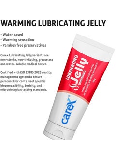careX Carex Lubricating Jelly - Warming | Greaseless Transparent Water Soluble and Non-Irritating | For An Exciting Warming Sensation | 60gm  - Image 2