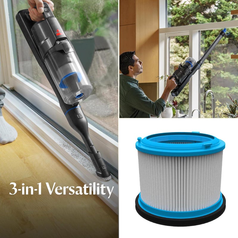 Odashen 2 Pack Washable HEPA Filters Kit for Bissell PowerClean FurGuard 280W and FurFinder 200W Self-Standing Cordless Vacuum Replacement Parts, 2 Filters and 4 Pre-Filter Pads - Image 5