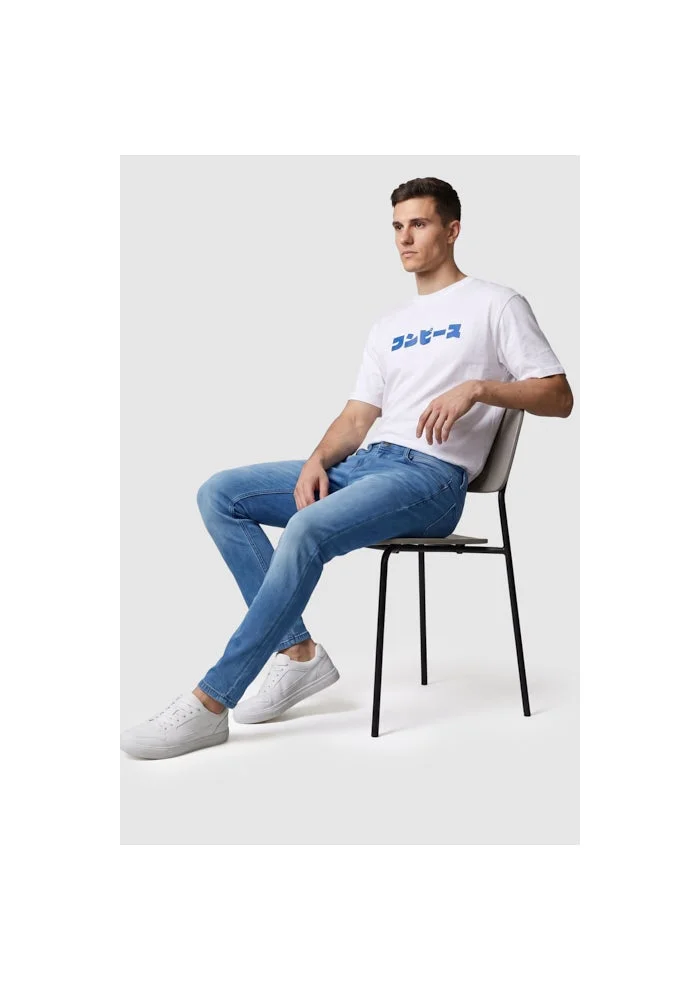 R&b  Faded Skinny Fit Jeans with Button Closure for Men | Best Price UAE