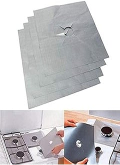 OR Protective Squared Aluminum Foil for Gas Stove, 12 Pieces - Silver - 2725499189392 