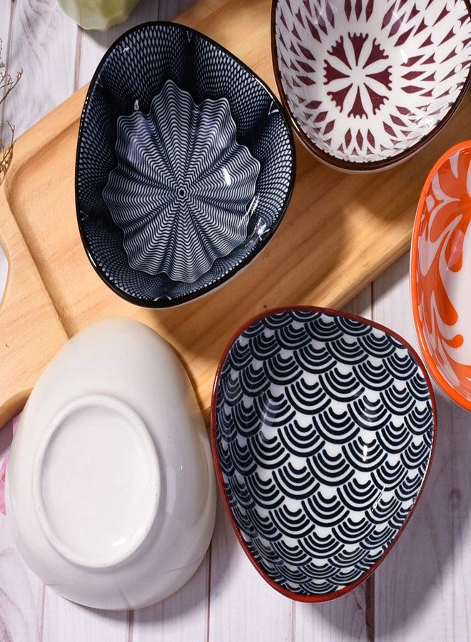 BOSILI Ceramic Soy Sauce Dishes set of 5, Japanese Soy Dishes Dipping Bowls Sauce Cups for Dumpling Sushi - Image 3