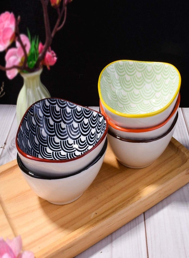 BOSILI Ceramic Soy Sauce Dishes set of 5, Japanese Soy Dishes Dipping Bowls Sauce Cups for Dumpling Sushi - Image 4