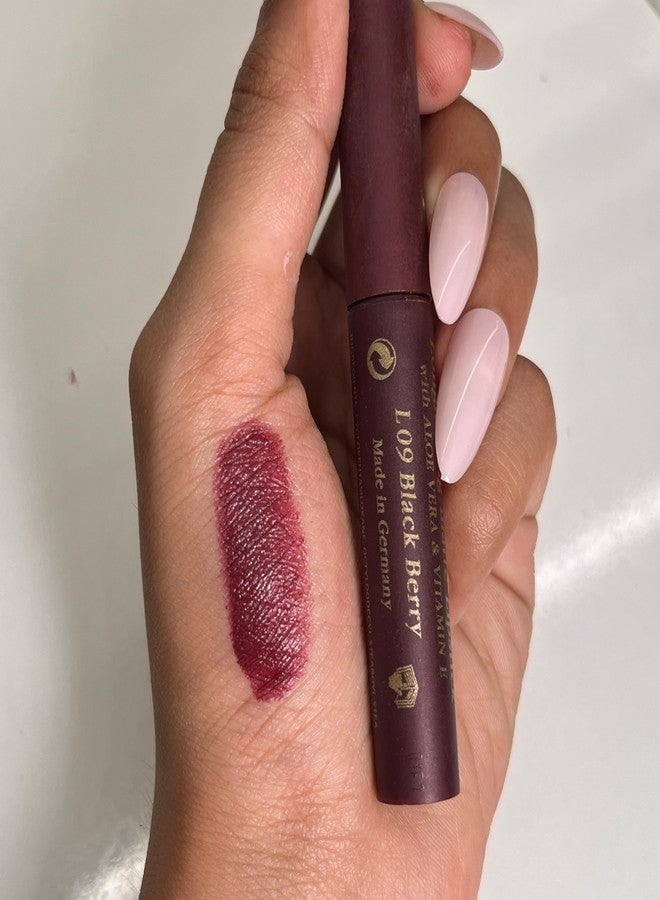 Just Gold Long Lasting Matte Finish Creamy matte lipstick with nourishment of vitamin E and Aloe vera L09 Black Berry - Image 5