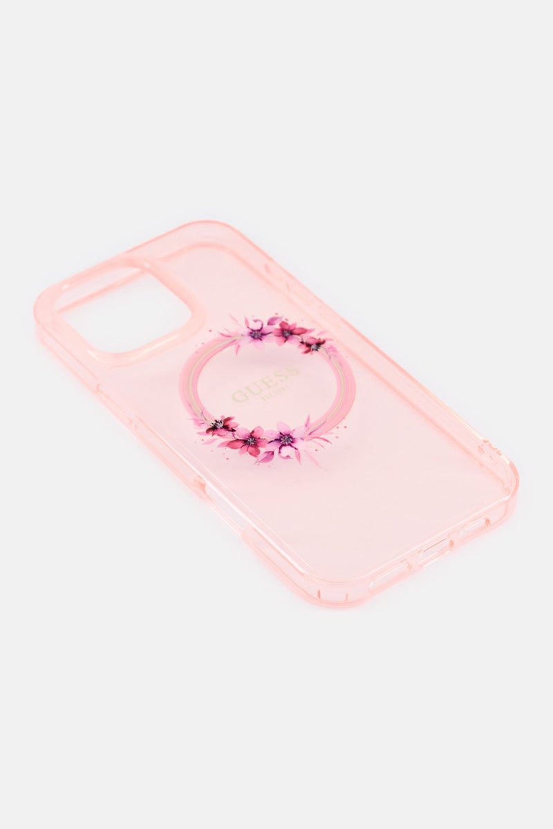 GUESS iPhone 16 Pro Max Brand Logo Magsafe Protective Case, Pink - Image 4