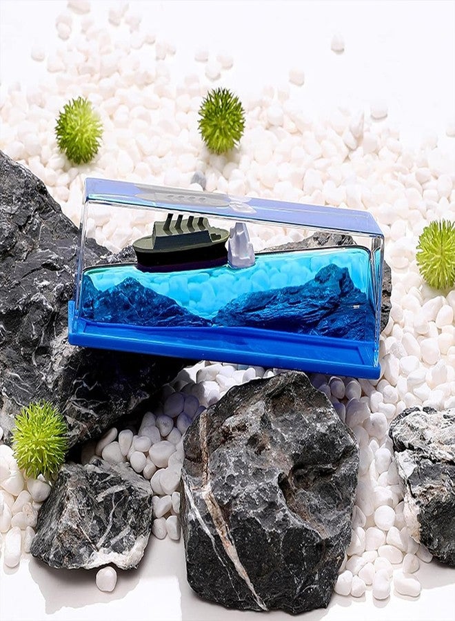 HUOZHI Chilifuli Cruise Ship Fluid Drift Bottle, Unsinkable Boat in a Box, Titanic Model Liquid Wave Decoration, That No Longer Sinks Toy, for Car Display Cases and Gifts-D 12365 - Image 3