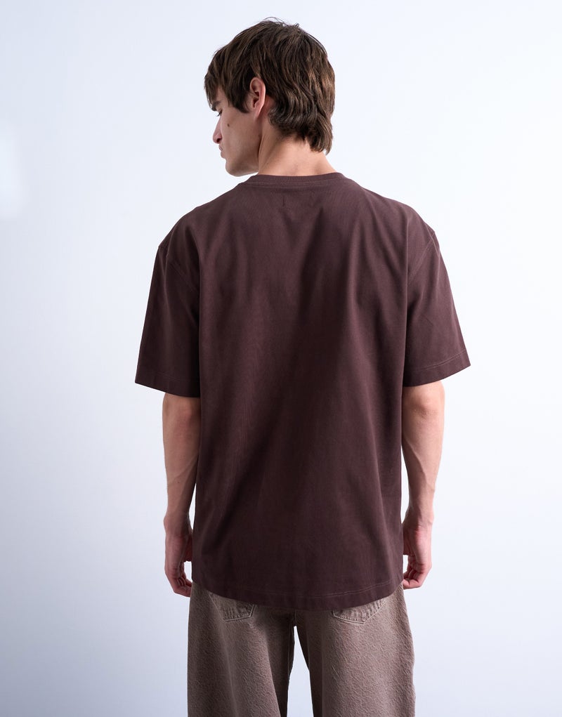 TOPMAN Oversized Fit Sueded T-Shirt - Image 2