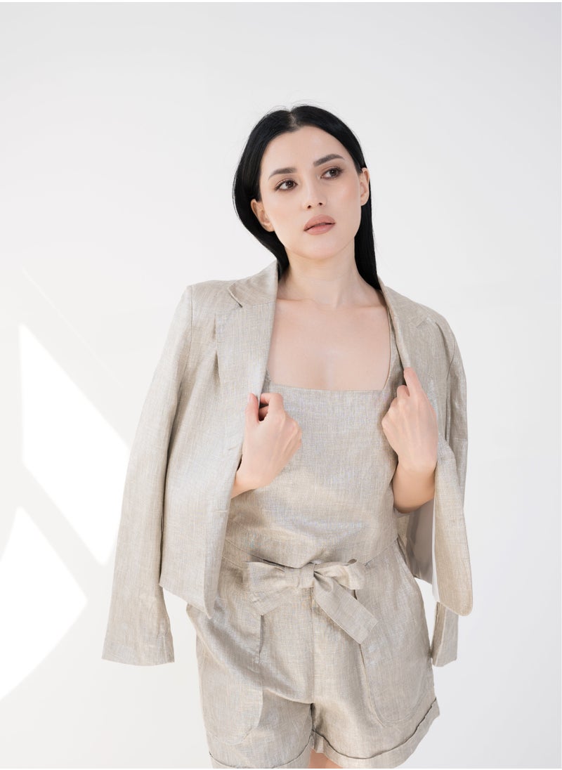 UMAY FASHION - LINEN SHORTS - Image 1