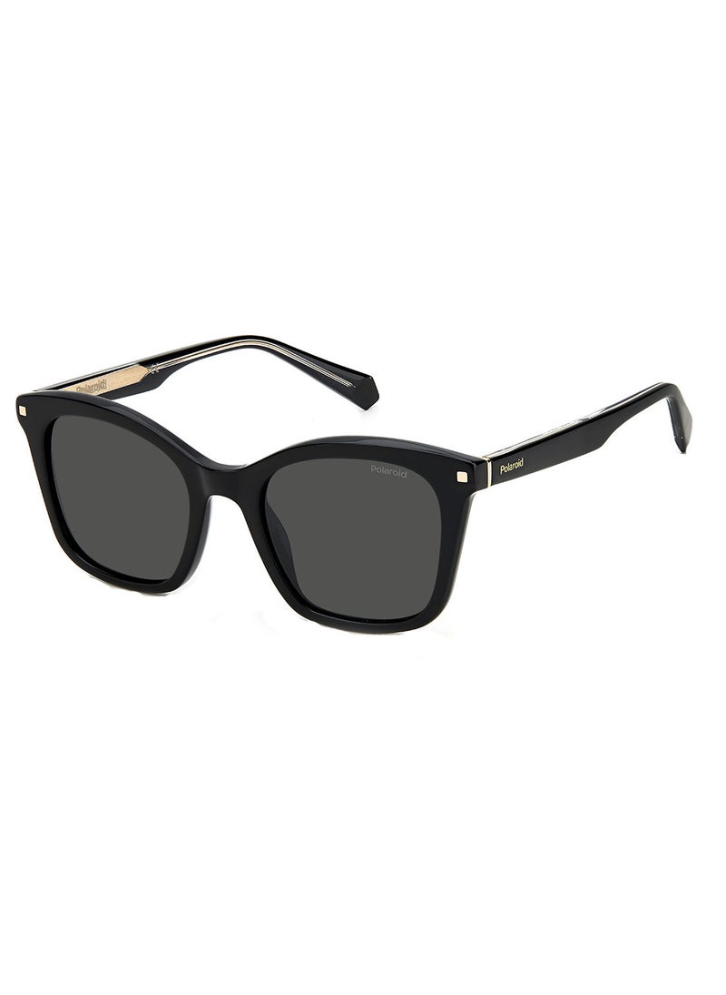 Polaroid Women Square Sunglasses PLD 4110/S/X  BLACK 51  - Image 1