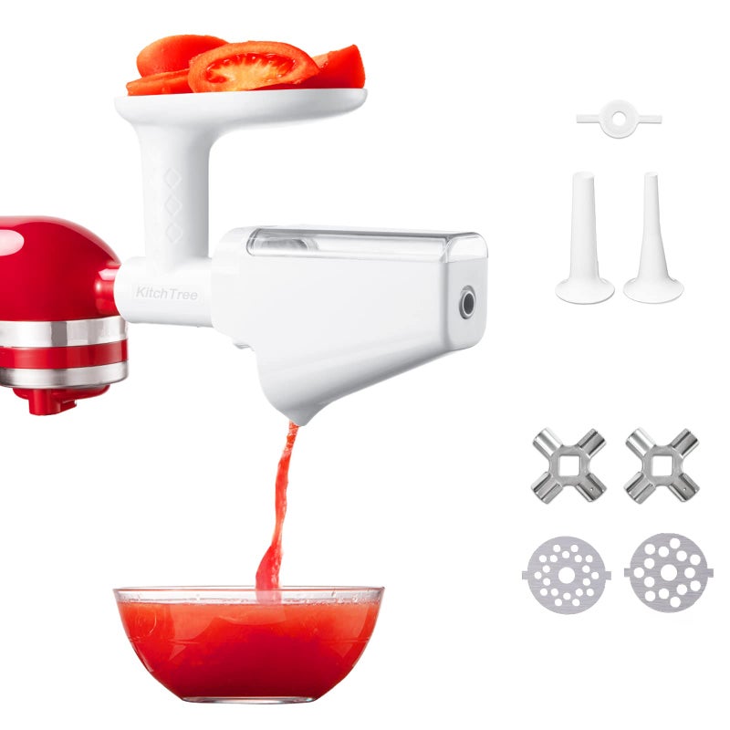KitchTree Attachment For KitchenAid Stand Mixer,Fruit & Vegetable Strainer Attachment,White - Image 1