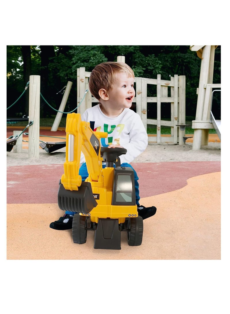 Excavator Ride-On CAT Licensed Construction Digger With Music