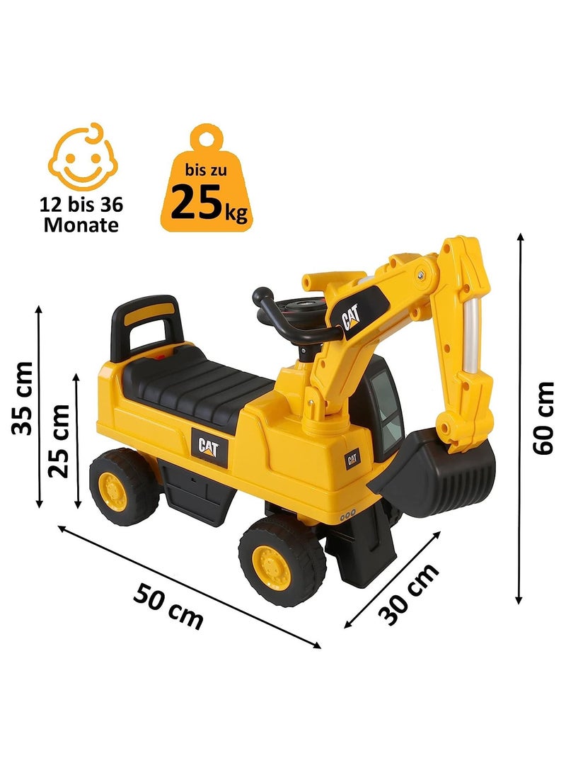 Excavator Ride-On CAT Licensed Construction Digger With Music
