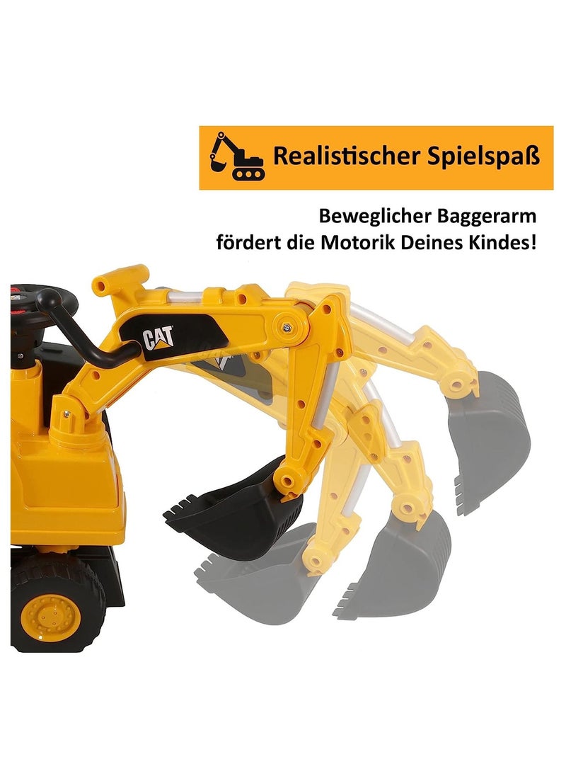 CAT Excavator Ride-On CAT Licensed Construction Digger With Music  - Image 5