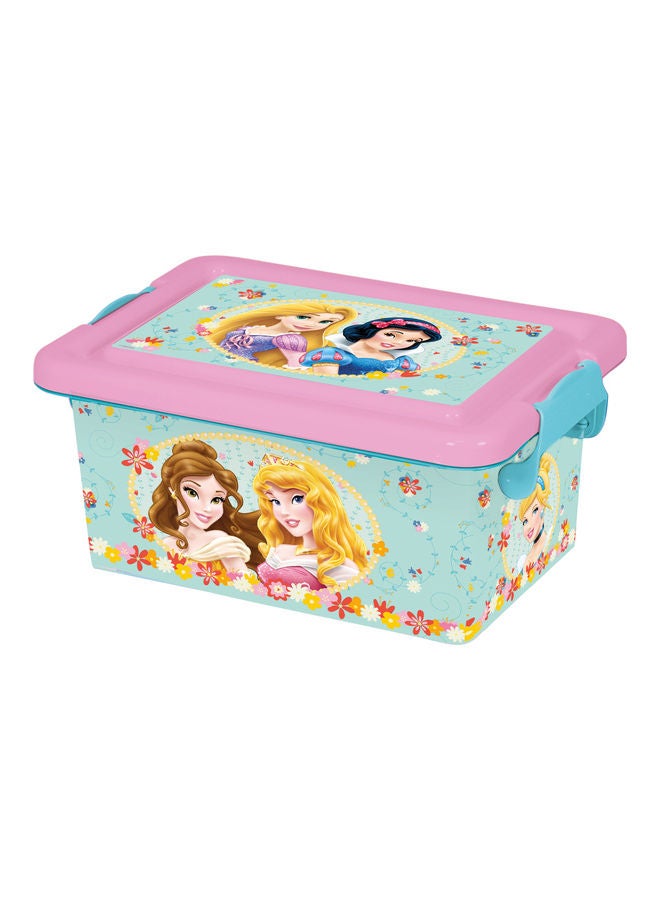 Princess Tea Party Plastic Storage Container Multicolour 7Liters