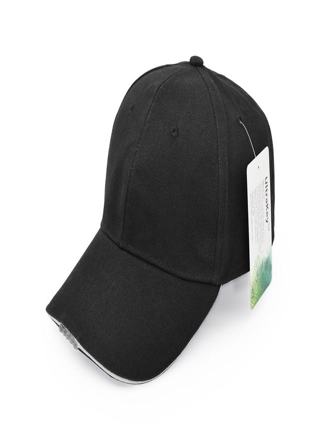 UltraKey Hands Free Rechargeable LED Baseball Cap Hat for Outdoor Party Black - Image 5