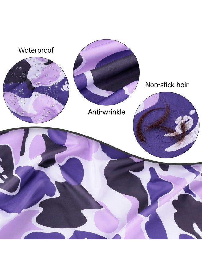 فهانير عباءة احترافية لقص الشعر من FaHaner، عباءة حلاقة مقاومة للماء للرجال، مصنوعة من البوليستر، عباءة تصفيف الشعر مع رقبة مرنة وإغلاق قابل للتعديل، عباءات قص الشعر في الصالونات المنزلية ومحلات الحلاقة - Image 3