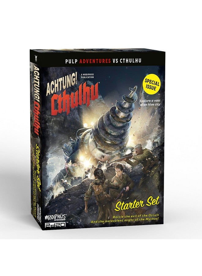 Modiphius Entertainment: Achtung! Cthulhu: Starter Set - RPG Boxed Set w/ 2 Books, Maps, Dice & Character Sheets, 2d20 System, Pulp Horror Roleplaying - Image 3