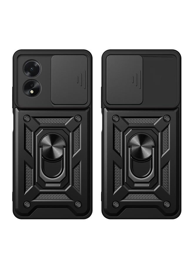 S-TOP Case For OPPO A38 4G Global Sliding Camera Cover Design TPU Hybrid PC Phone Case - Image 4