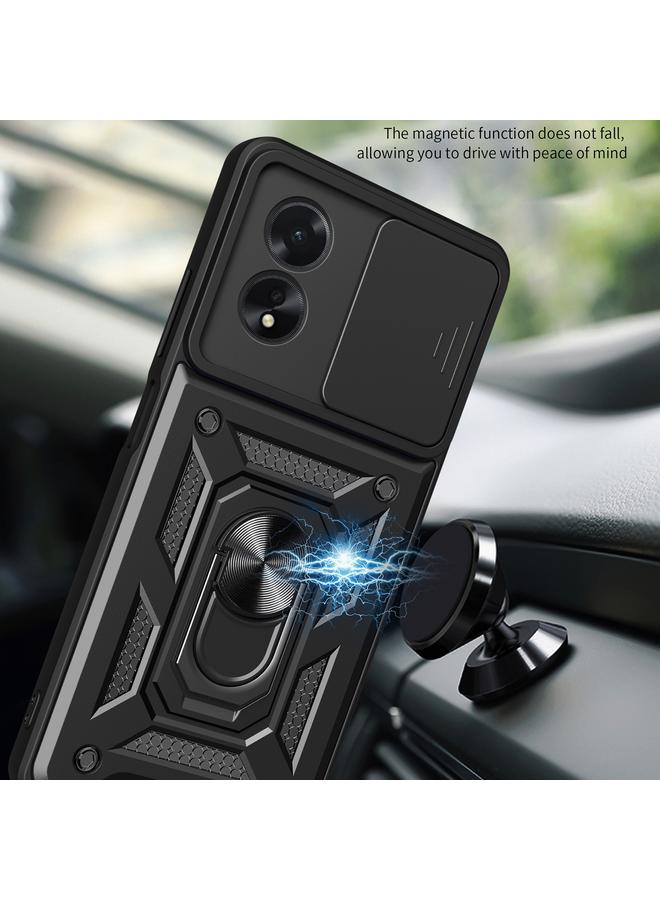 S-TOP Case For OPPO A38 4G Global Sliding Camera Cover Design TPU Hybrid PC Phone Case - Image 5