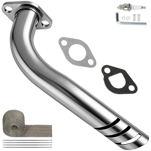 CILOYU Universal Exhaust Pipe Header Kit Replacement for Predator 212 224 196cc 79cc 154f Engine Coleman Mini Bike CT200U CT200UEX BT200X CT100U CC100X Baja MB200 Axis M200 Minibike Parts - Image 1