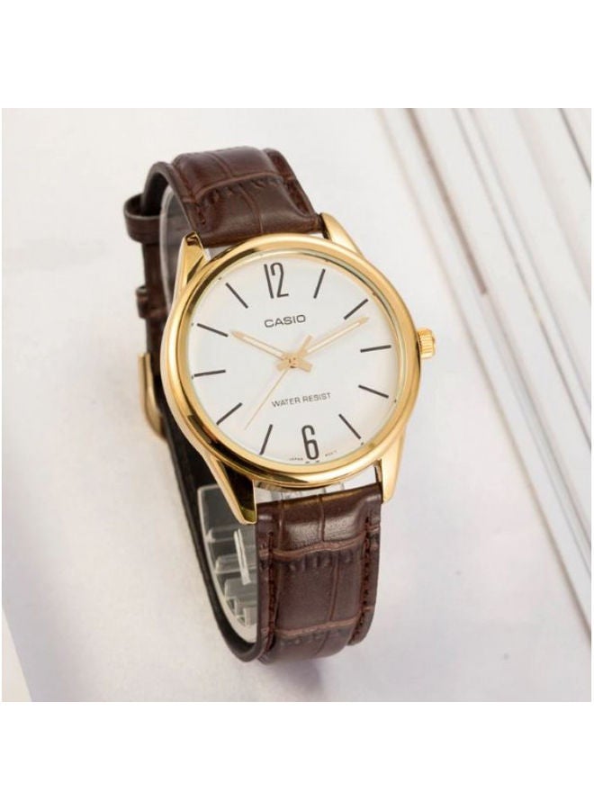 CASIO ساعة انالوج جلدية LTP-V005GL-7BUDF - Image 1