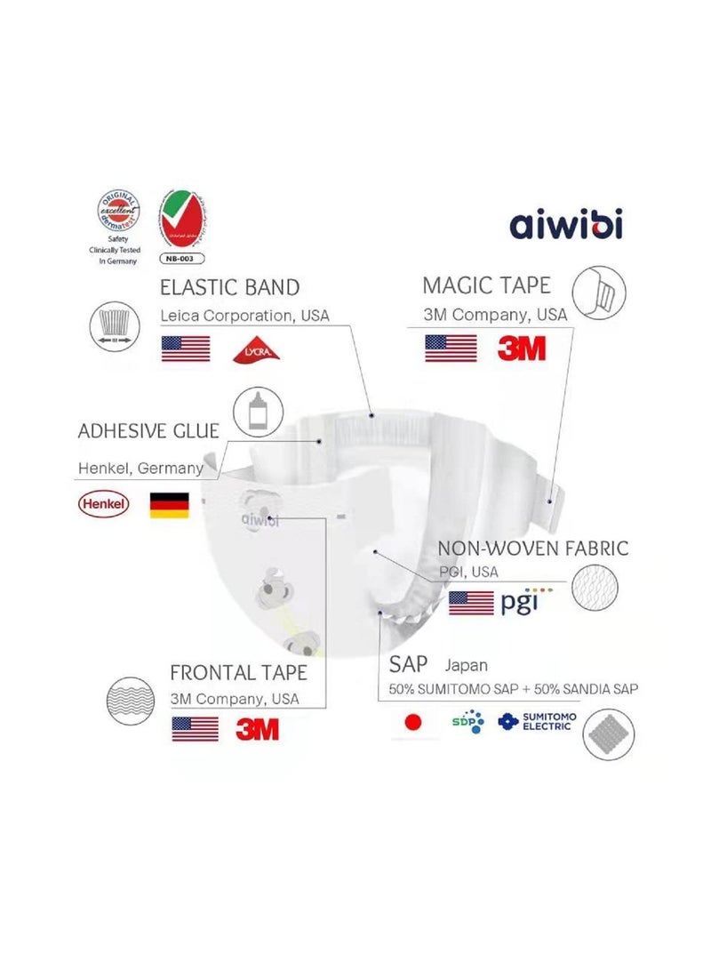 aiwibi Ultra-Thin Premium Baby Pants Diaper- Size (4) Large 24 Pcs (9-24kg) Super Soft and Ultra Thin ,Anti-irritation Pants Baby Nappy Pants, Super Absorption, 360 Stretchy Waistband - Image 5