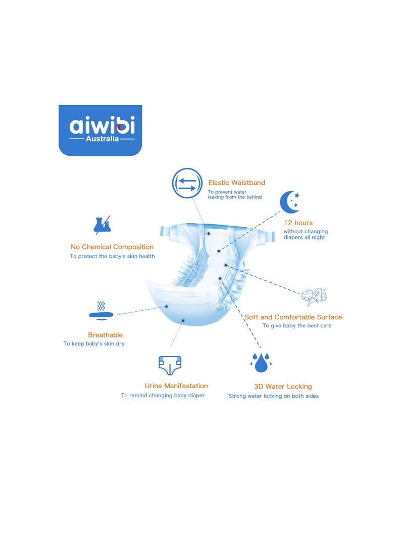 aiwibi Ultra-Thin Premium Baby Pants Diaper- Size (4) Large 24 Pcs (9-24kg) Super Soft and Ultra Thin ,Anti-irritation Pants Baby Nappy Pants, Super Absorption, 360 Stretchy Waistband - Image 4