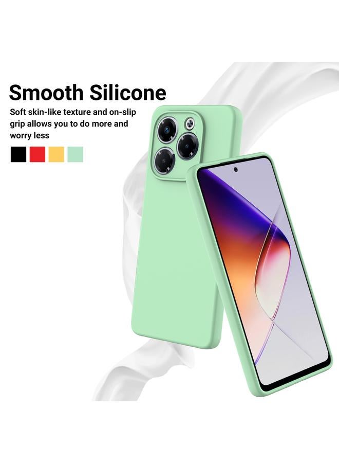 S-TOP Case For Infinix Note 40X 5G Solid Color Liquid Silicone Dropproof Full Coverage Phone Case - Image 3