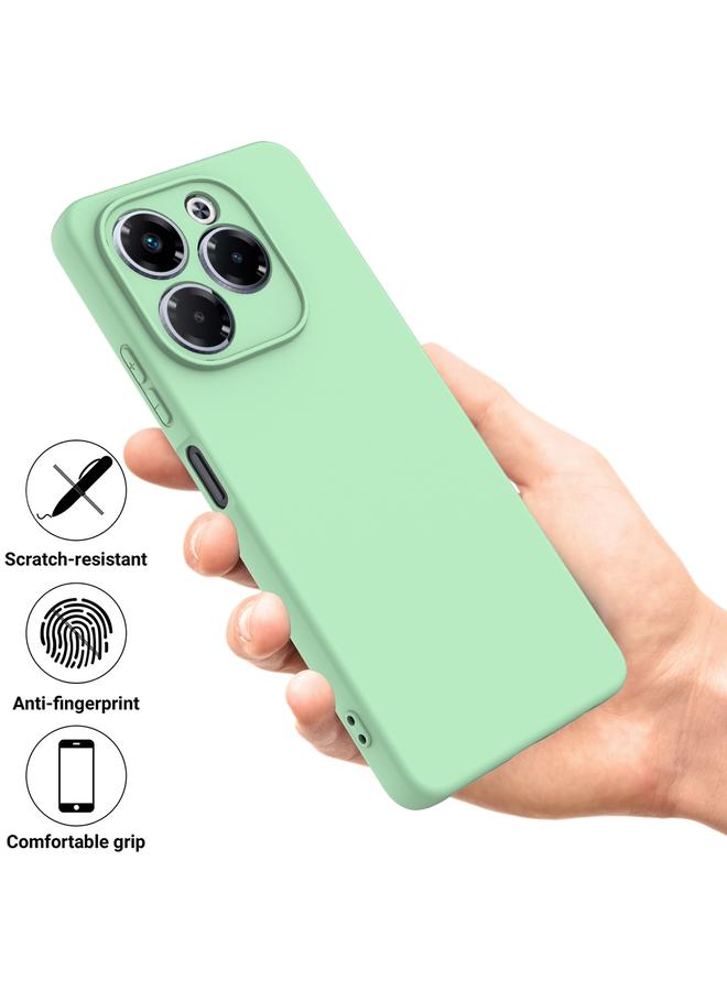 S-TOP Case For Infinix Note 40X 5G Solid Color Liquid Silicone Dropproof Full Coverage Phone Case - Image 2